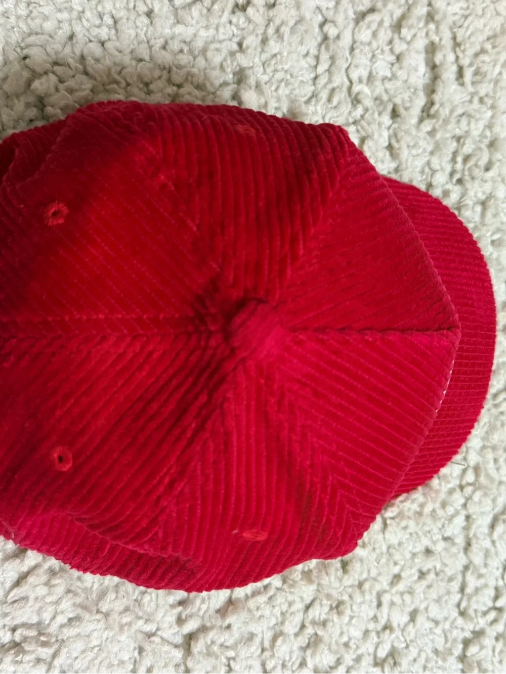 Mitchell & Ness Kansas City Chiefs Red Corduroy Arch Stamp Pro Pinch Snapback